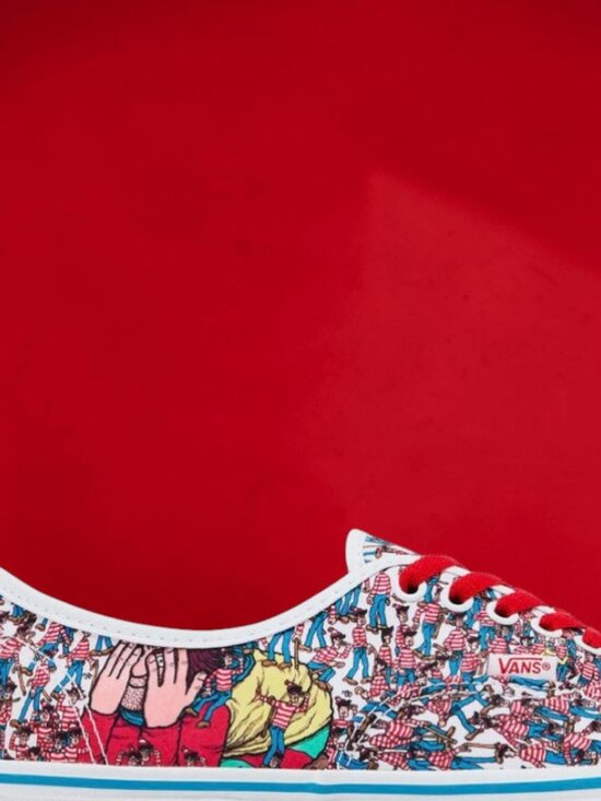Vans Authentic x Where\'s Waldo Mens Size 9 Skate Casual Shoes Multi-Color (NEW) main image 4